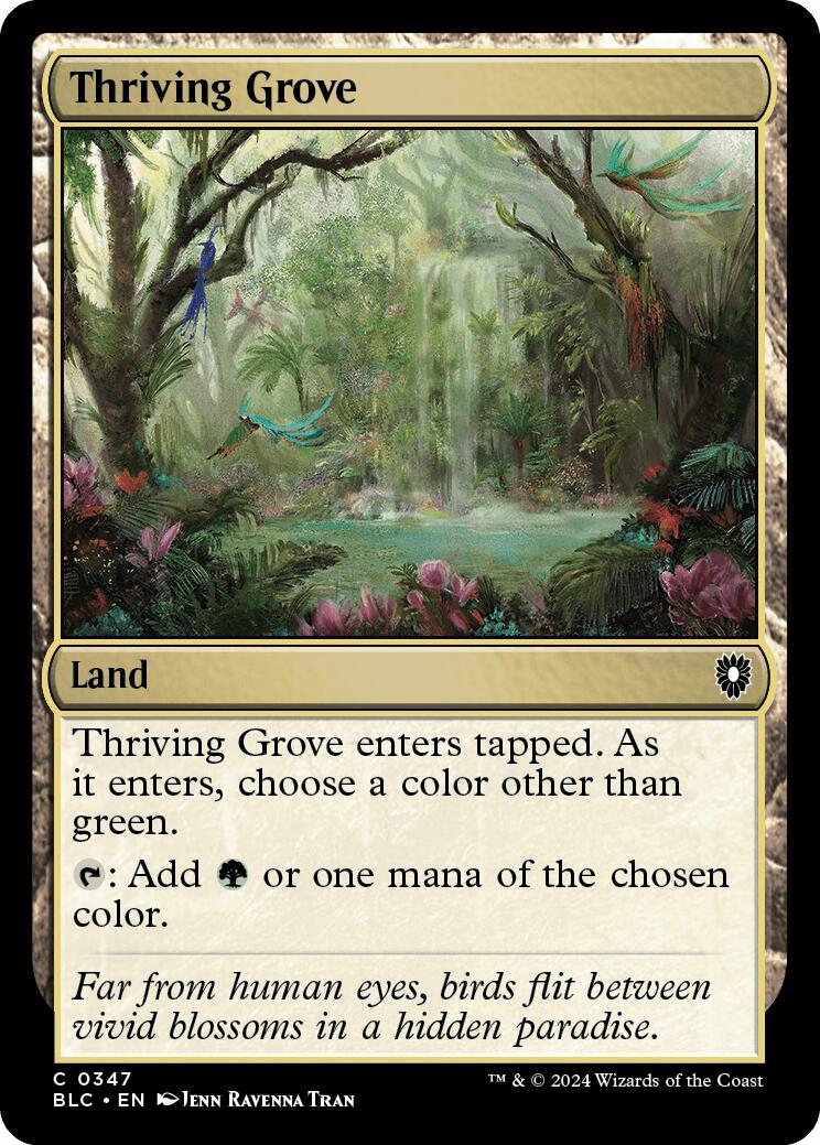 Thriving Grove [Bloomburrow Commander] | Jomio and Rueliete's Cards and Comics