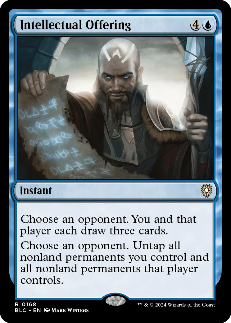 Intellectual Offering [Bloomburrow Commander] | Jomio and Rueliete's Cards and Comics