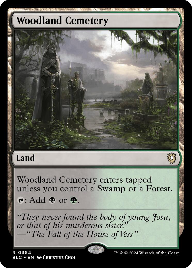 Woodland Cemetery [Bloomburrow Commander] | Jomio and Rueliete's Cards and Comics