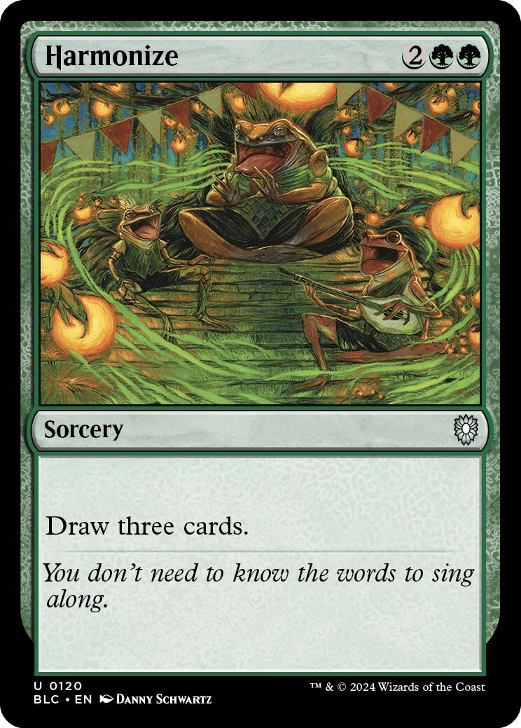 Harmonize [Bloomburrow Commander] | Jomio and Rueliete's Cards and Comics