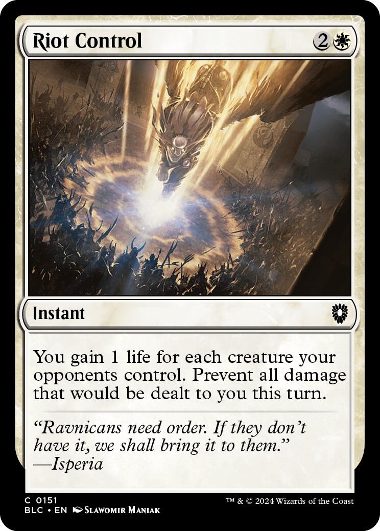 Riot Control [Bloomburrow Commander] | Jomio and Rueliete's Cards and Comics