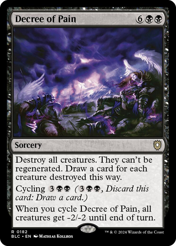 Decree of Pain [Bloomburrow Commander] | Jomio and Rueliete's Cards and Comics