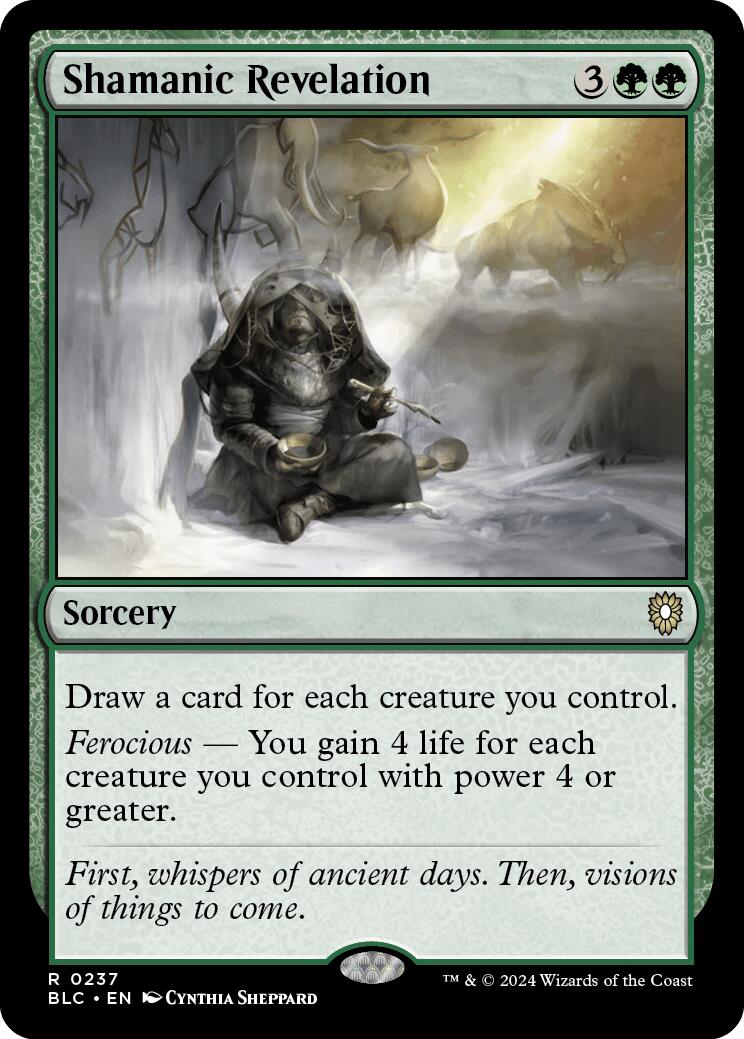 Shamanic Revelation [Bloomburrow Commander] | Jomio and Rueliete's Cards and Comics