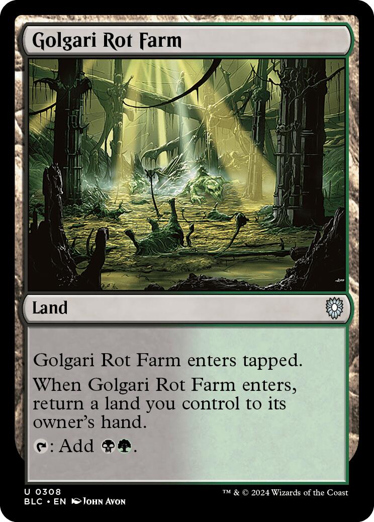Golgari Rot Farm [Bloomburrow Commander] | Jomio and Rueliete's Cards and Comics