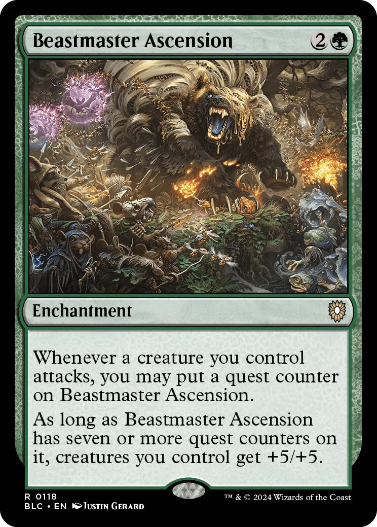 Beastmaster Ascension [Bloomburrow Commander] | Jomio and Rueliete's Cards and Comics