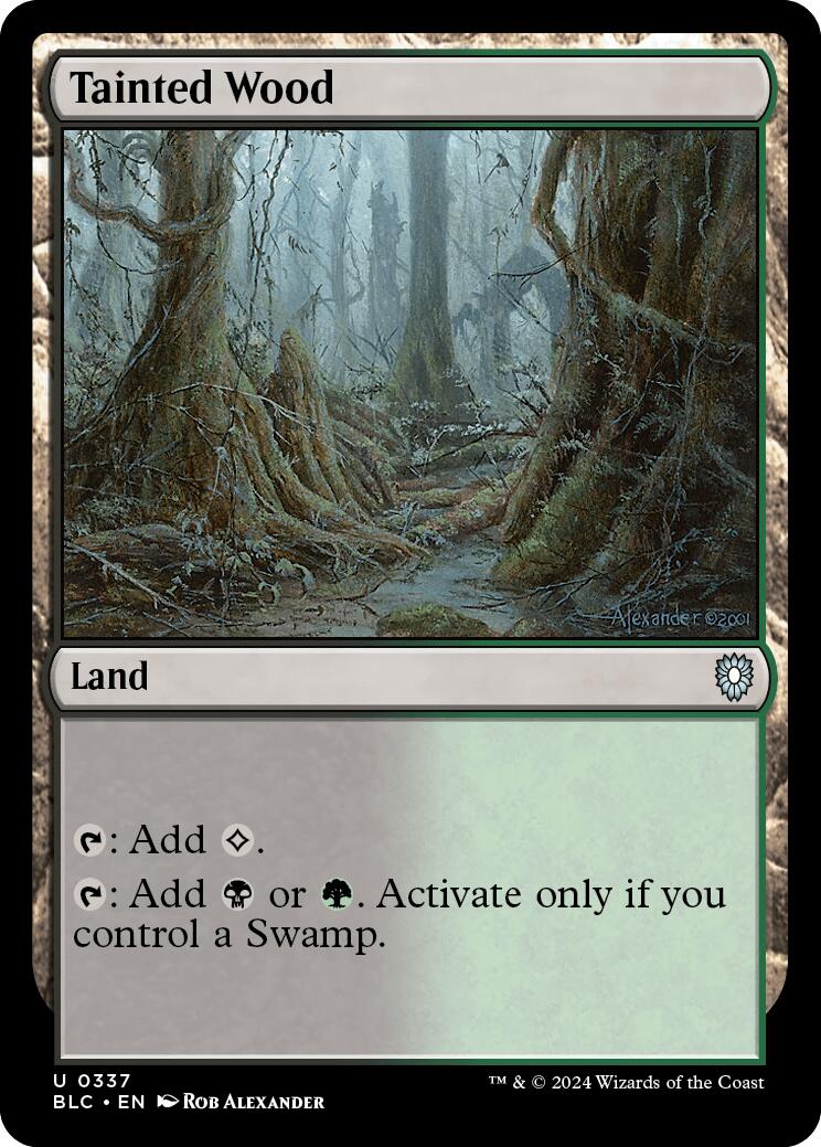 Tainted Wood [Bloomburrow Commander] | Jomio and Rueliete's Cards and Comics