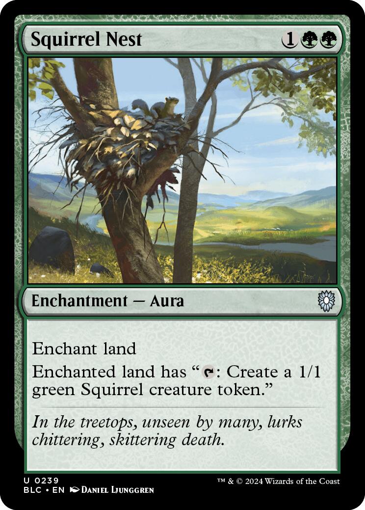 Squirrel Nest [Bloomburrow Commander] | Jomio and Rueliete's Cards and Comics