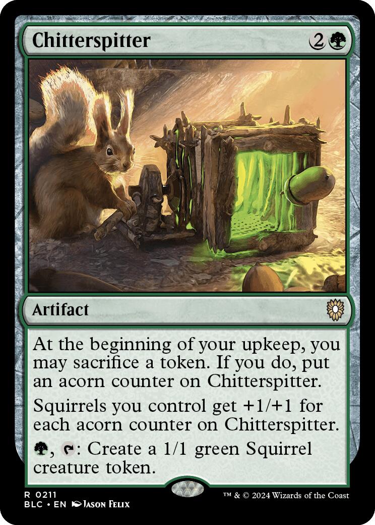 Chitterspitter [Bloomburrow Commander] | Jomio and Rueliete's Cards and Comics