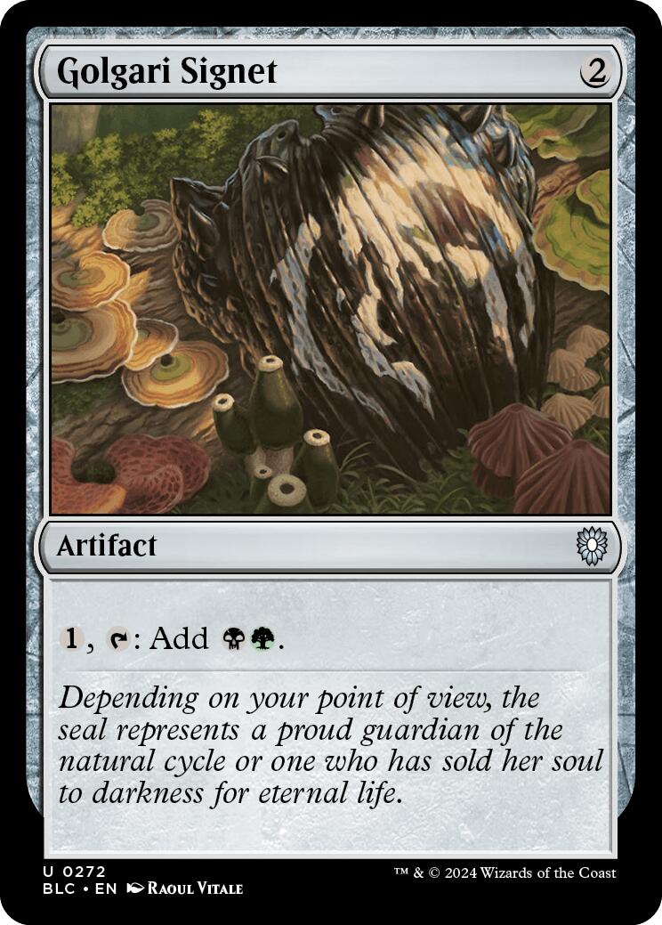 Golgari Signet [Bloomburrow Commander] | Jomio and Rueliete's Cards and Comics