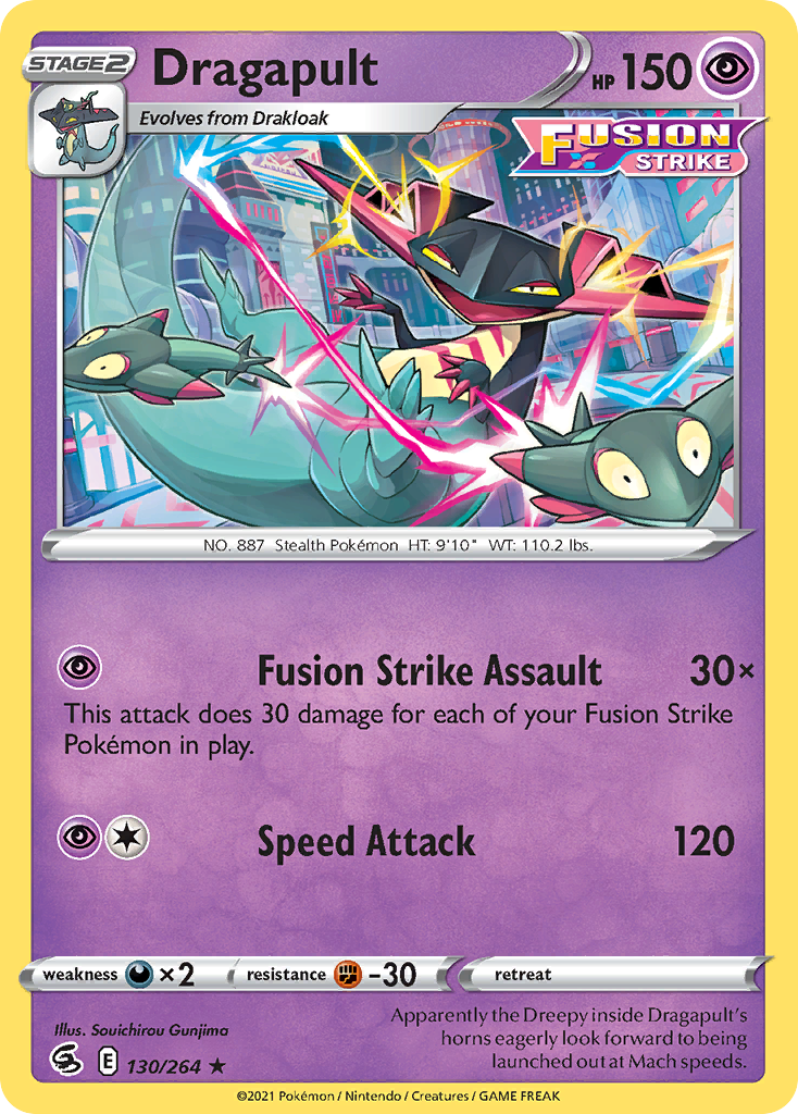 Dragapult (130/264) (Theme Deck Exclusive) [Sword & Shield: Fusion Strike] | Jomio and Rueliete's Cards and Comics