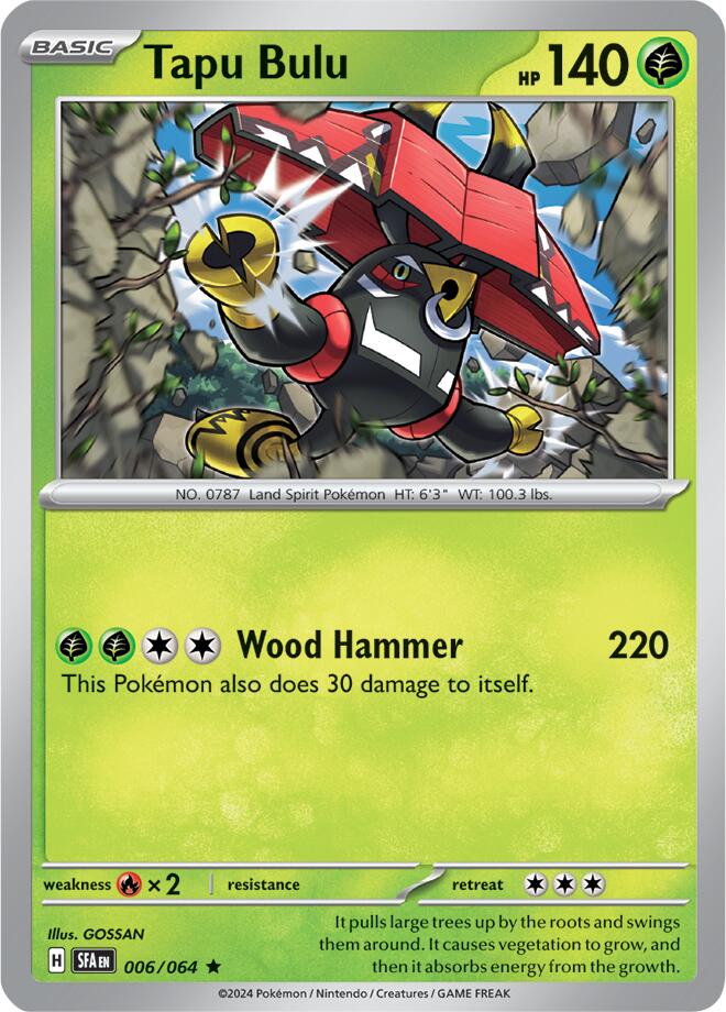 Tapu Bulu (006/064) [Scarlet & Violet: Shrouded Fable] | Jomio and Rueliete's Cards and Comics