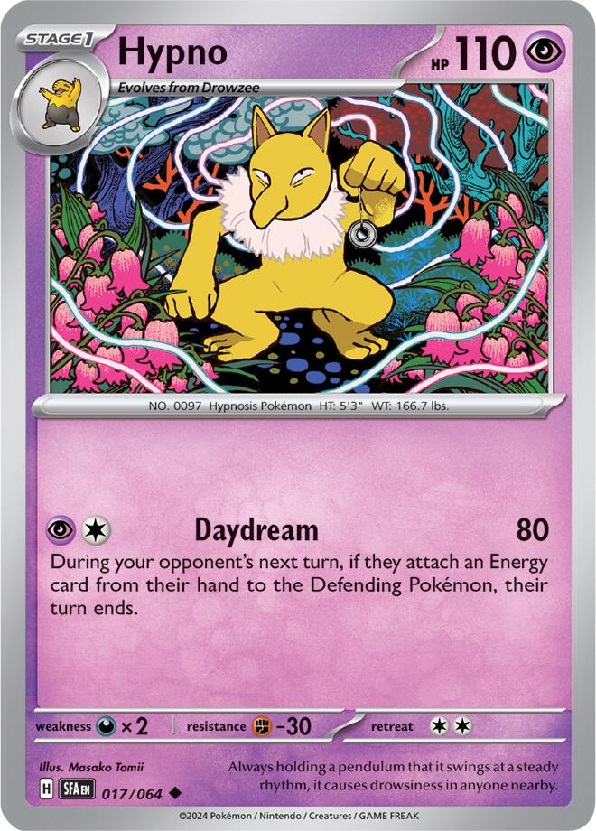 Hypno (017/064) [Scarlet & Violet: Shrouded Fable] | Jomio and Rueliete's Cards and Comics