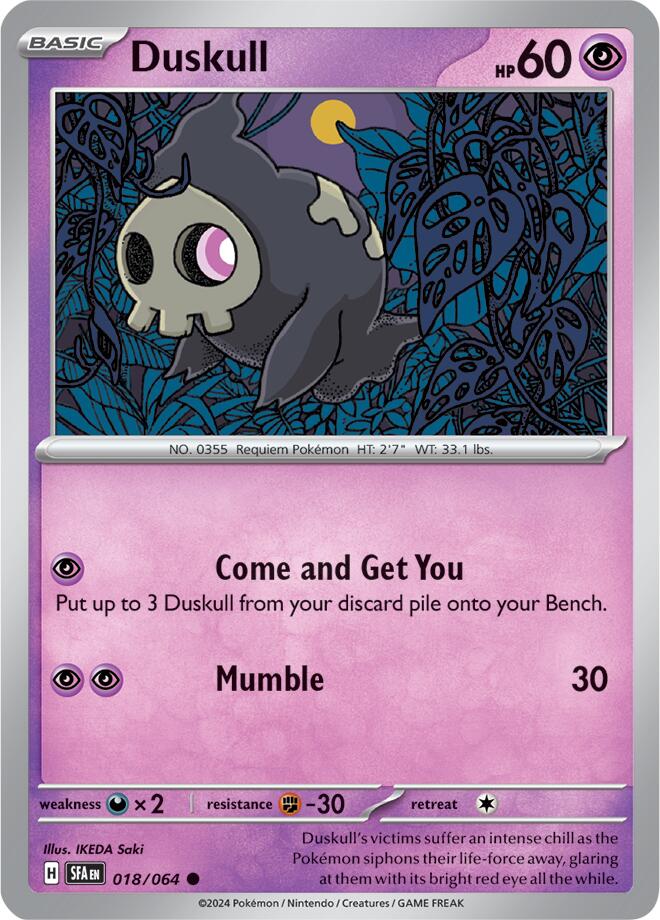 Duskull (018/064) [Scarlet & Violet: Shrouded Fable] | Jomio and Rueliete's Cards and Comics