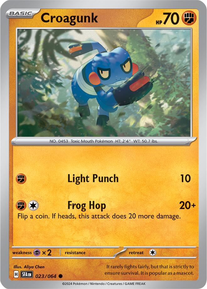 Croagunk (023/064) [Scarlet & Violet: Shrouded Fable] | Jomio and Rueliete's Cards and Comics