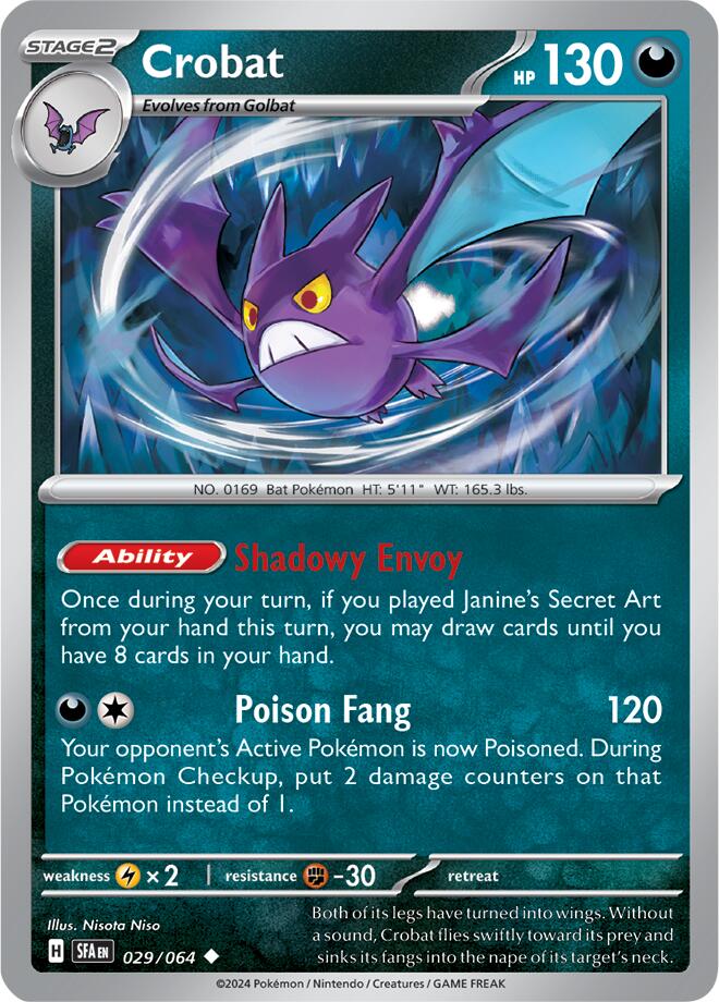 Crobat (029/064) [Scarlet & Violet: Shrouded Fable] | Jomio and Rueliete's Cards and Comics