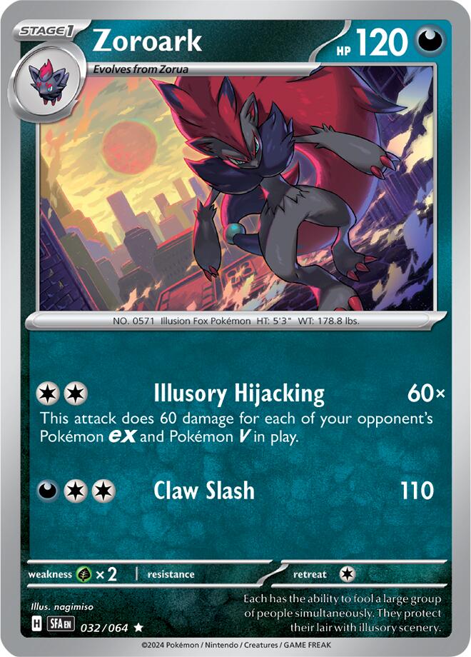 Zoroark (032/064) [Scarlet & Violet: Shrouded Fable] | Jomio and Rueliete's Cards and Comics