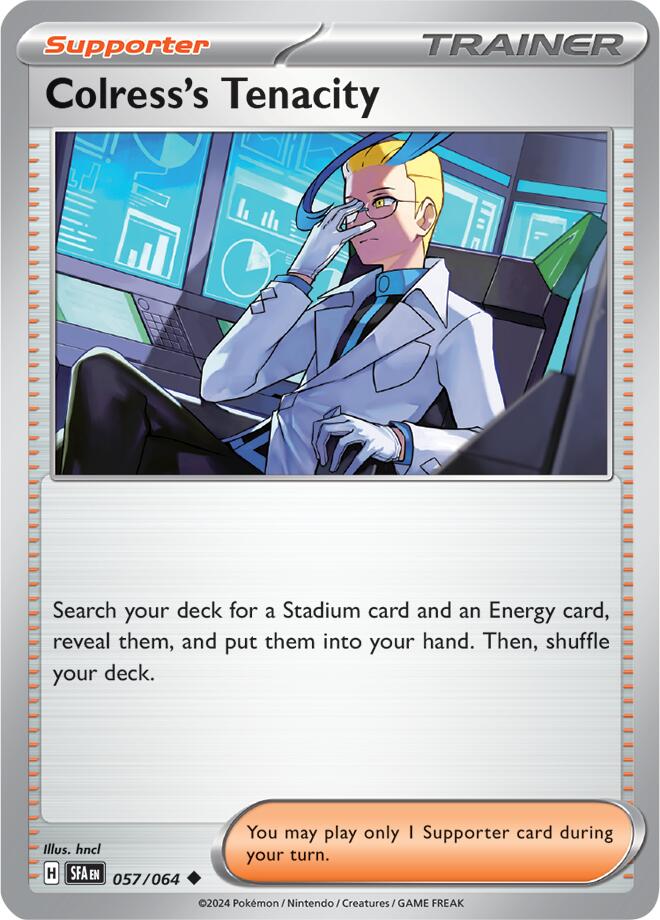 Colress's Tenacity (057/064) [Scarlet & Violet: Shrouded Fable] | Jomio and Rueliete's Cards and Comics