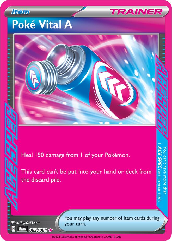 Poke Vital A (062/064) [Scarlet & Violet: Shrouded Fable] | Jomio and Rueliete's Cards and Comics