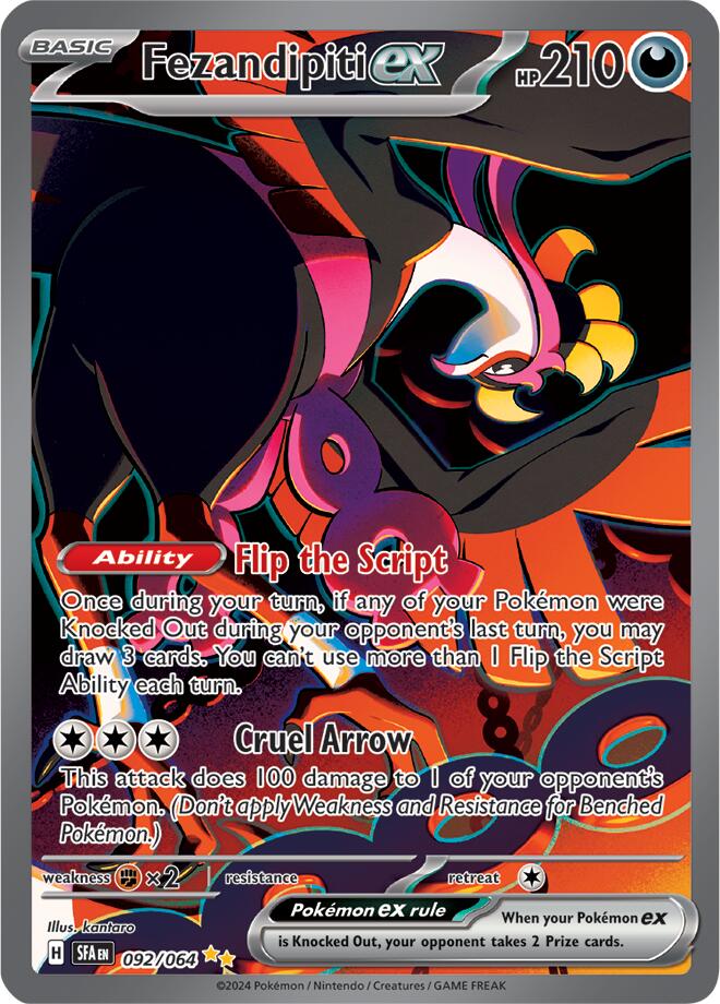 Fezandipiti ex (092/064) [Scarlet & Violet: Shrouded Fable] | Jomio and Rueliete's Cards and Comics