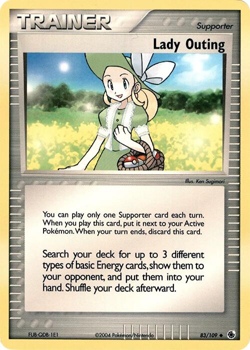 Lady Outing (83/109) (Theme Deck Exclusive) [EX: Ruby & Sapphire] | Jomio and Rueliete's Cards and Comics
