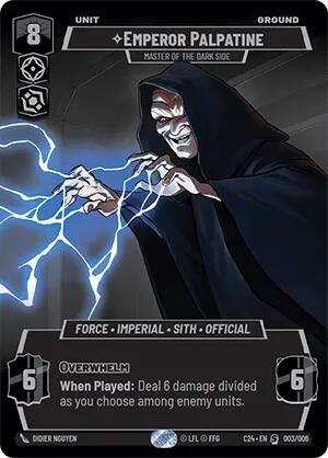 Emperor Palpatine - Master of the Dark Side (003/006) (2024 Convention Exclusive) (003/006) [Miscellaneous] | Jomio and Rueliete's Cards and Comics