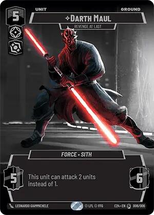 Darth Maul - Revenge at Last (006/006) (2024 Convention Exclusive) (006/006) [Miscellaneous] | Jomio and Rueliete's Cards and Comics