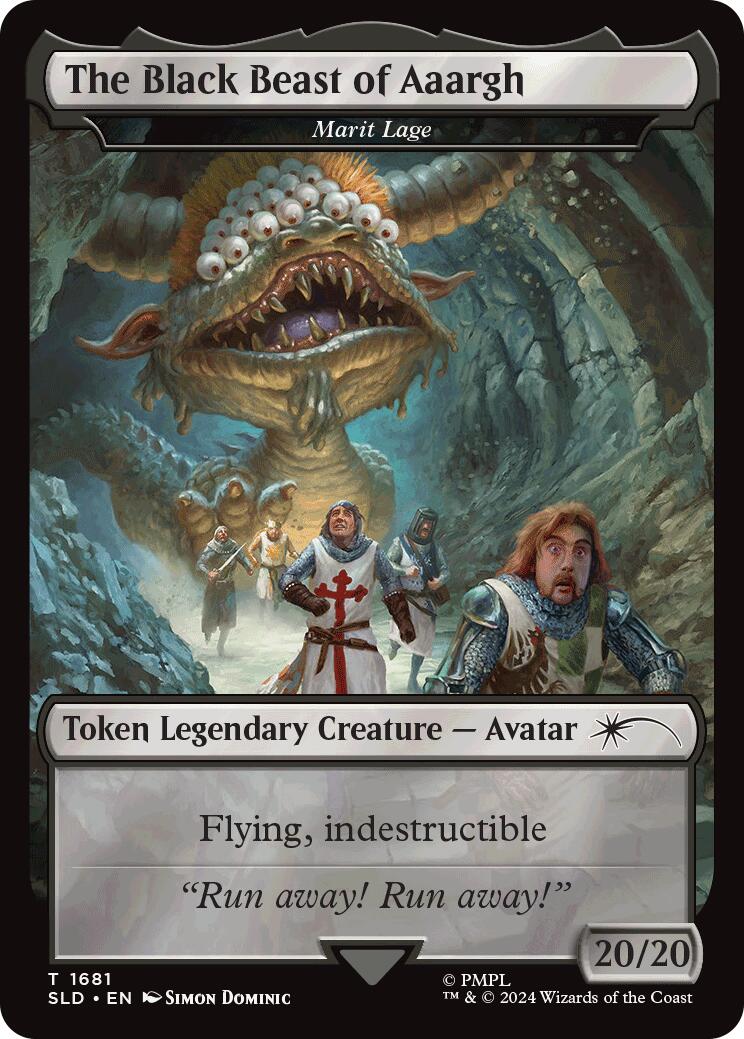 The Black Beast of Aaargh - Marit Lage Token [Secret Lair Drop Series] | Jomio and Rueliete's Cards and Comics