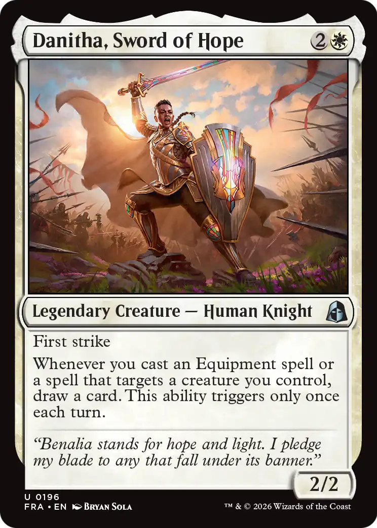 Danitha, Sword of Hope [Reality Fracture] | Jomio and Rueliete's Cards and Comics