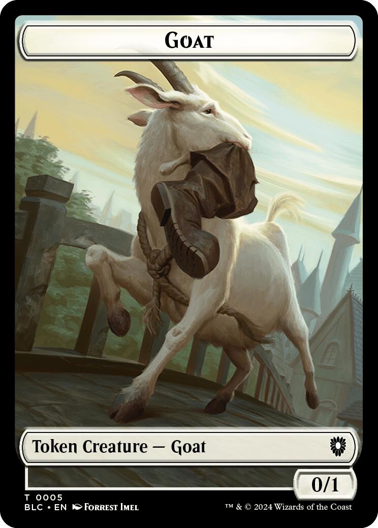Goat // Wolf (032) Double-Sided Token [Bloomburrow Commander Tokens] | Jomio and Rueliete's Cards and Comics