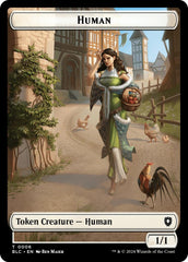Human // Soldier Double-Sided Token [Bloomburrow Commander Tokens] | Jomio and Rueliete's Cards and Comics