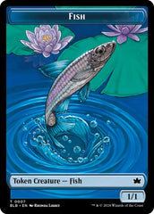 Bird (011) // Fish Double-Sided Token [Bloomburrow Commander Tokens] | Jomio and Rueliete's Cards and Comics