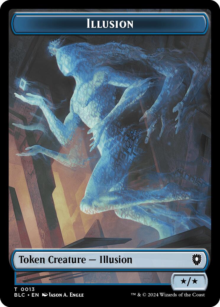 Illusion // Goblin Double-Sided Token [Bloomburrow Commander Tokens] | Jomio and Rueliete's Cards and Comics