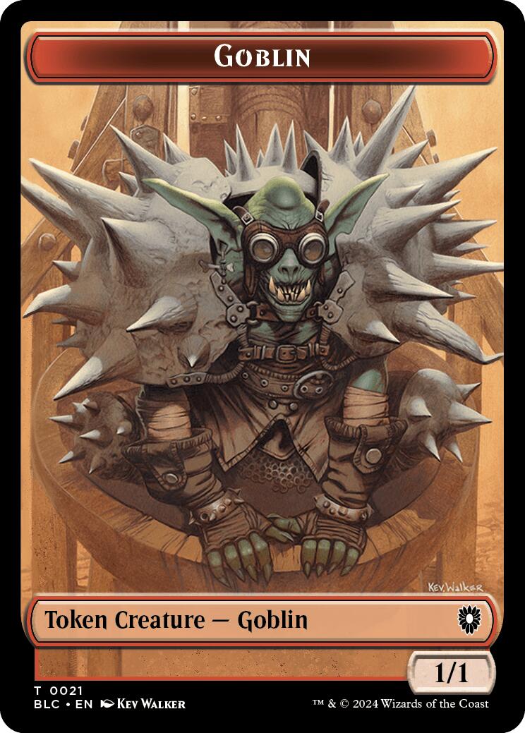 Goblin // Thopter Double-Sided Token [Bloomburrow Commander Tokens] | Jomio and Rueliete's Cards and Comics