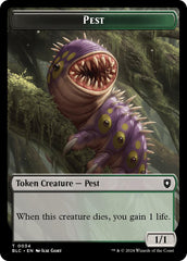 Pest // Shapeshifter Double-Sided Token [Bloomburrow Commander Tokens] | Jomio and Rueliete's Cards and Comics
