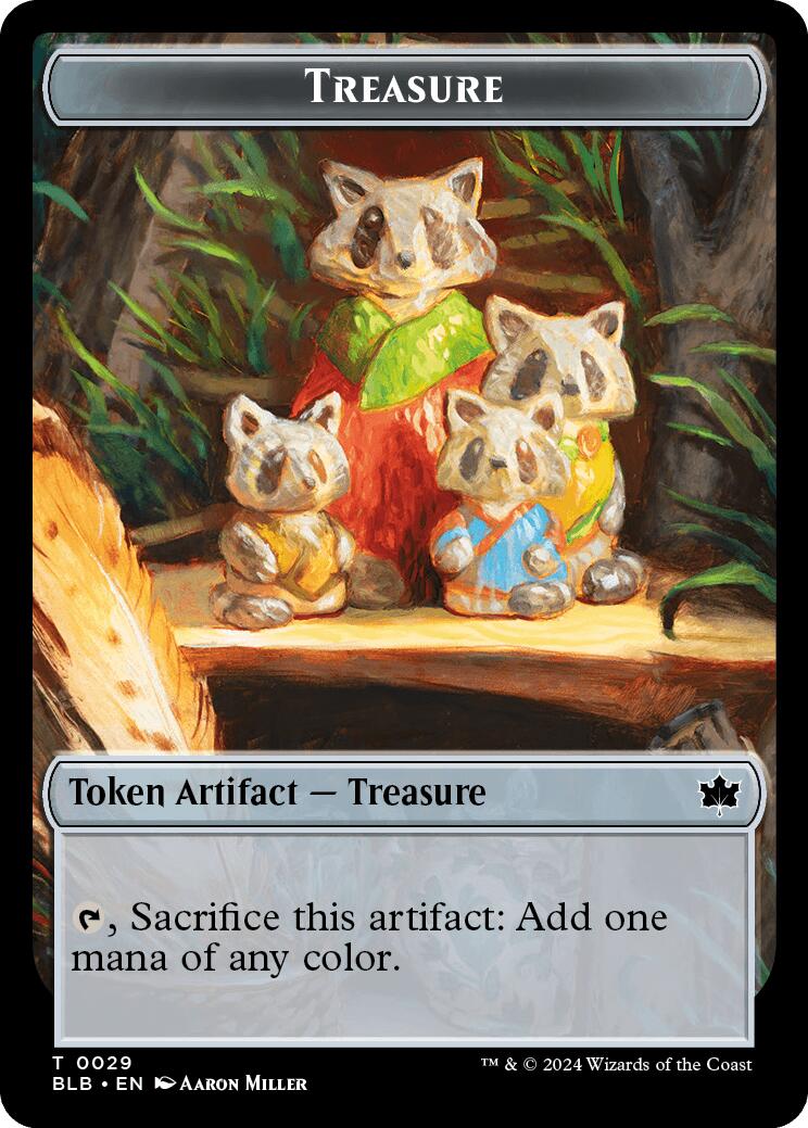 Prosperous Bandit // Treasure Double-Sided Token [Bloomburrow Commander Tokens] | Jomio and Rueliete's Cards and Comics