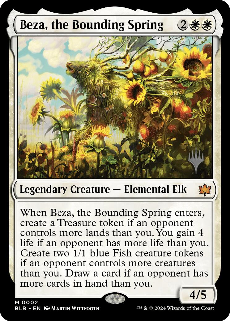 Beza, the Bounding Spring (Promo Pack) [Bloomburrow Promos] | Jomio and Rueliete's Cards and Comics