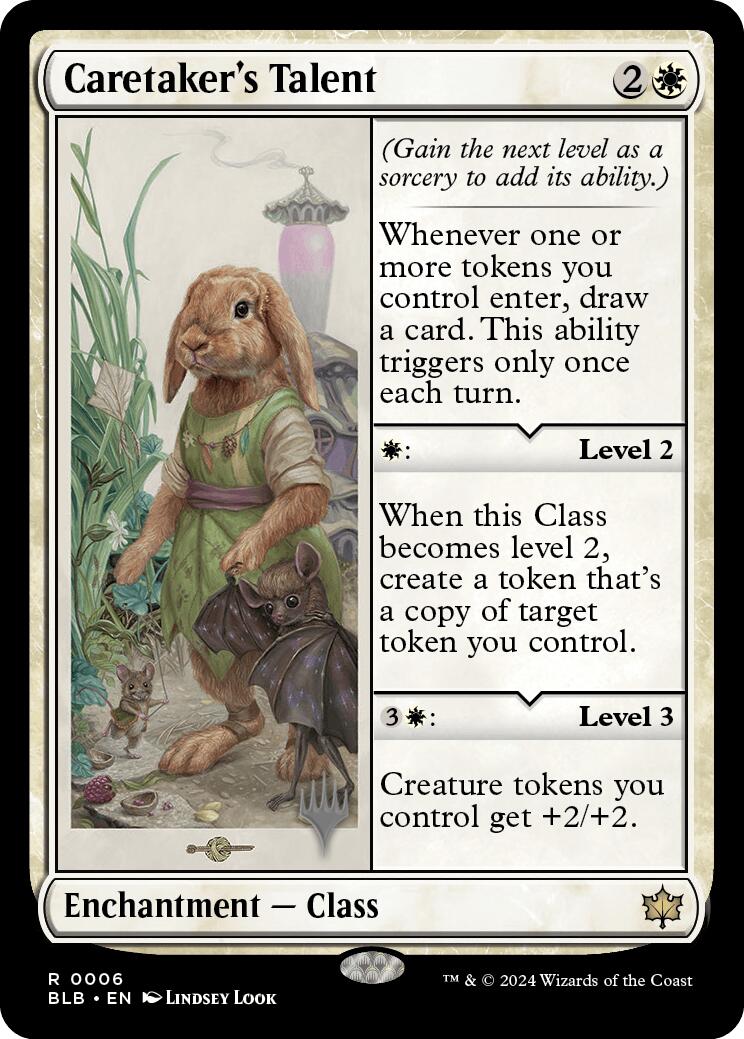 Caretaker's Talent (Promo Pack) [Bloomburrow Promos] | Jomio and Rueliete's Cards and Comics