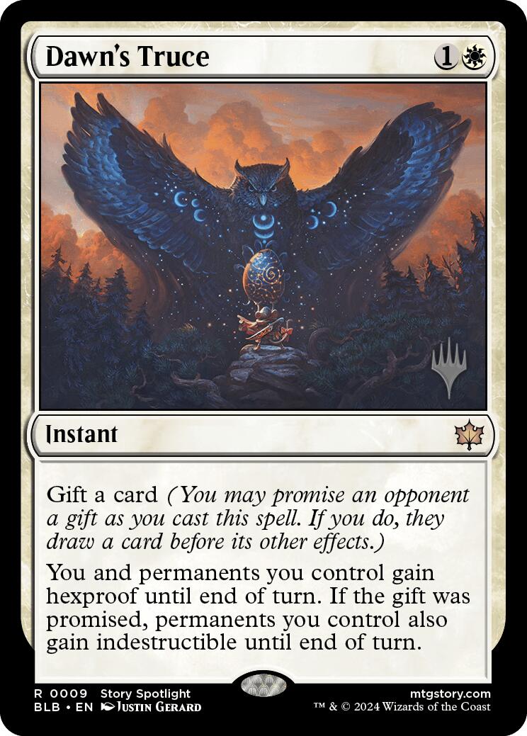 Dawn's Truce (Promo Pack) [Bloomburrow Promos] | Jomio and Rueliete's Cards and Comics