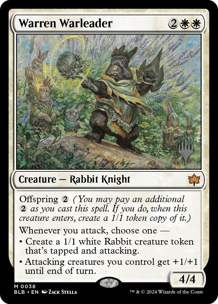 Warren Warleader (Promo Pack) [Bloomburrow Promos] | Jomio and Rueliete's Cards and Comics