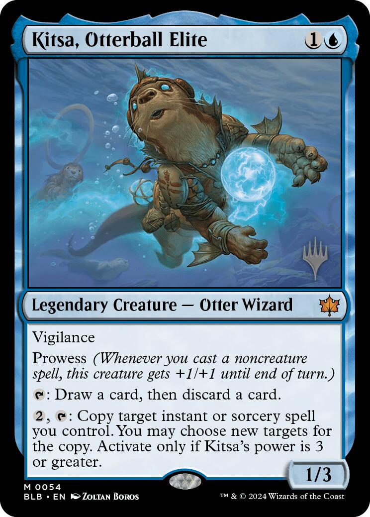 Kitsa, Otterball Elite (Promo Pack) [Bloomburrow Promos] | Jomio and Rueliete's Cards and Comics