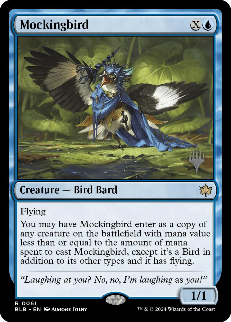 Mockingbird (Promo Pack) [Bloomburrow Promos] | Jomio and Rueliete's Cards and Comics