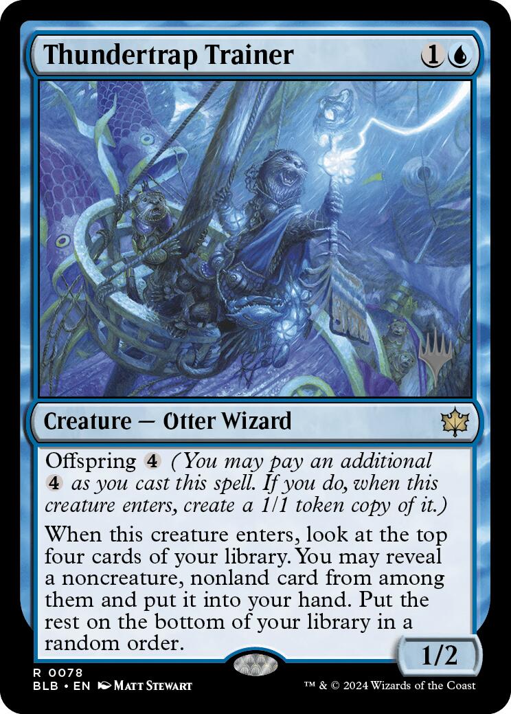 Thundertrap Trainer (Promo Pack) [Bloomburrow Promos] | Jomio and Rueliete's Cards and Comics