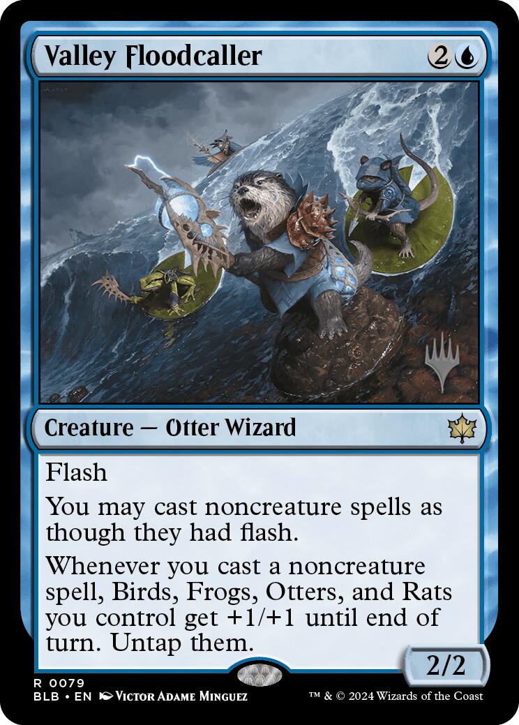 Valley Floodcaller (Promo Pack) [Bloomburrow Promos] | Jomio and Rueliete's Cards and Comics