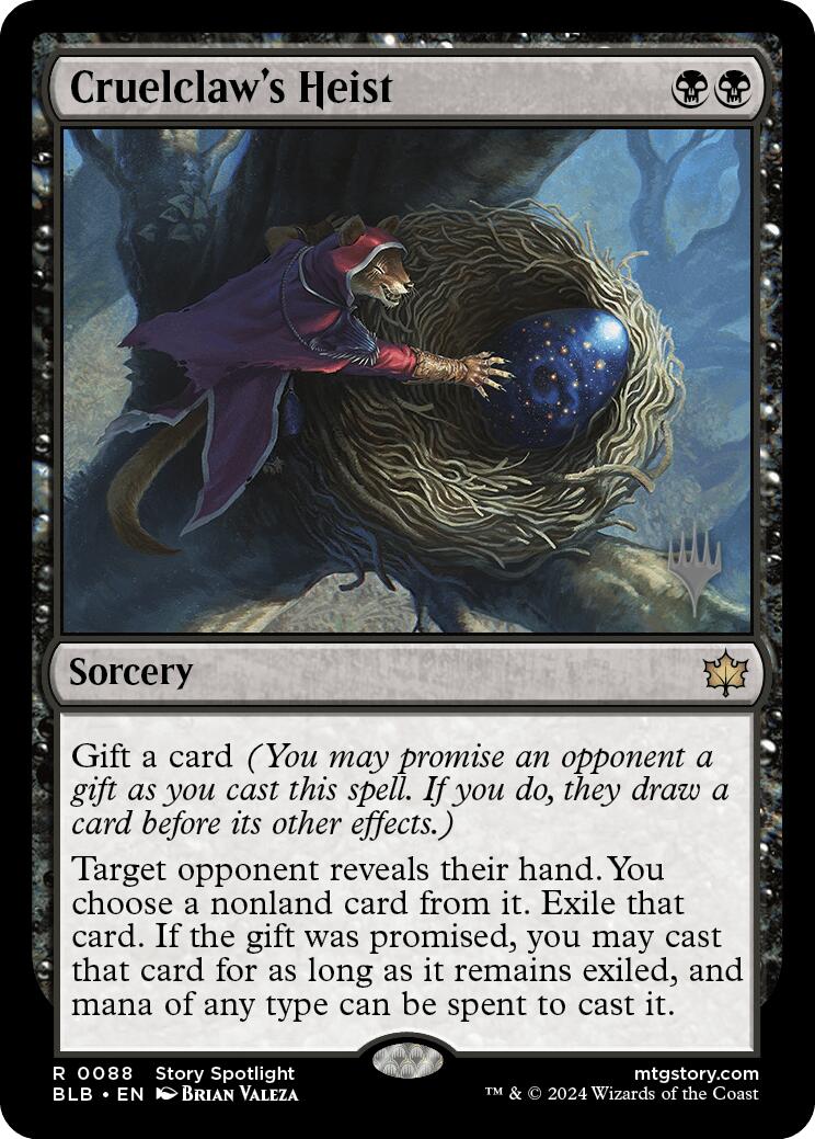 Cruelclaw's Heist (Promo Pack) [Bloomburrow Promos] | Jomio and Rueliete's Cards and Comics