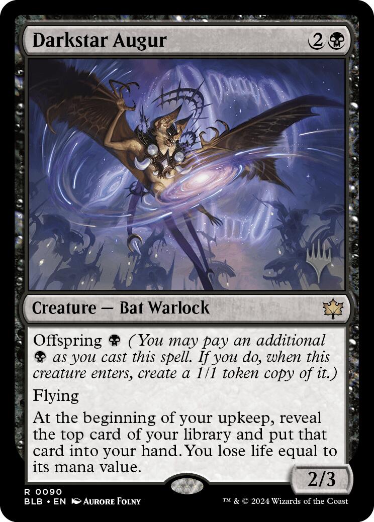Darkstar Augur (Promo Pack) [Bloomburrow Promos] | Jomio and Rueliete's Cards and Comics