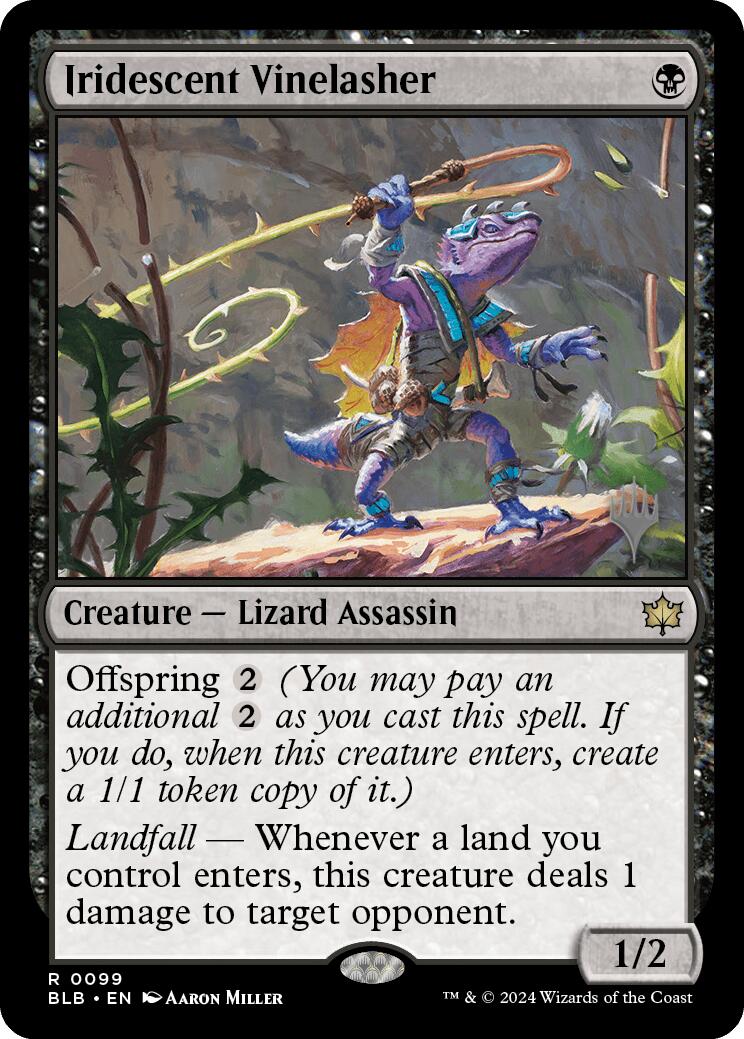 Iridescent Vinelasher (Promo Pack) [Bloomburrow Promos] | Jomio and Rueliete's Cards and Comics
