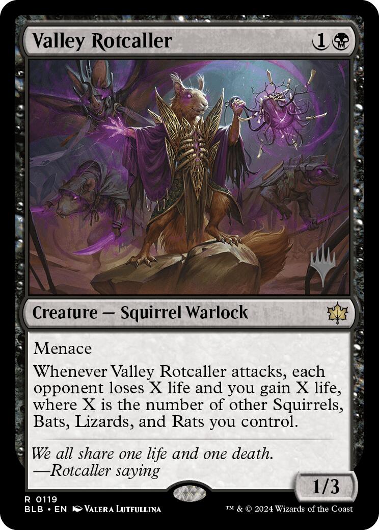 Valley Rotcaller (Promo Pack) [Bloomburrow Promos] | Jomio and Rueliete's Cards and Comics
