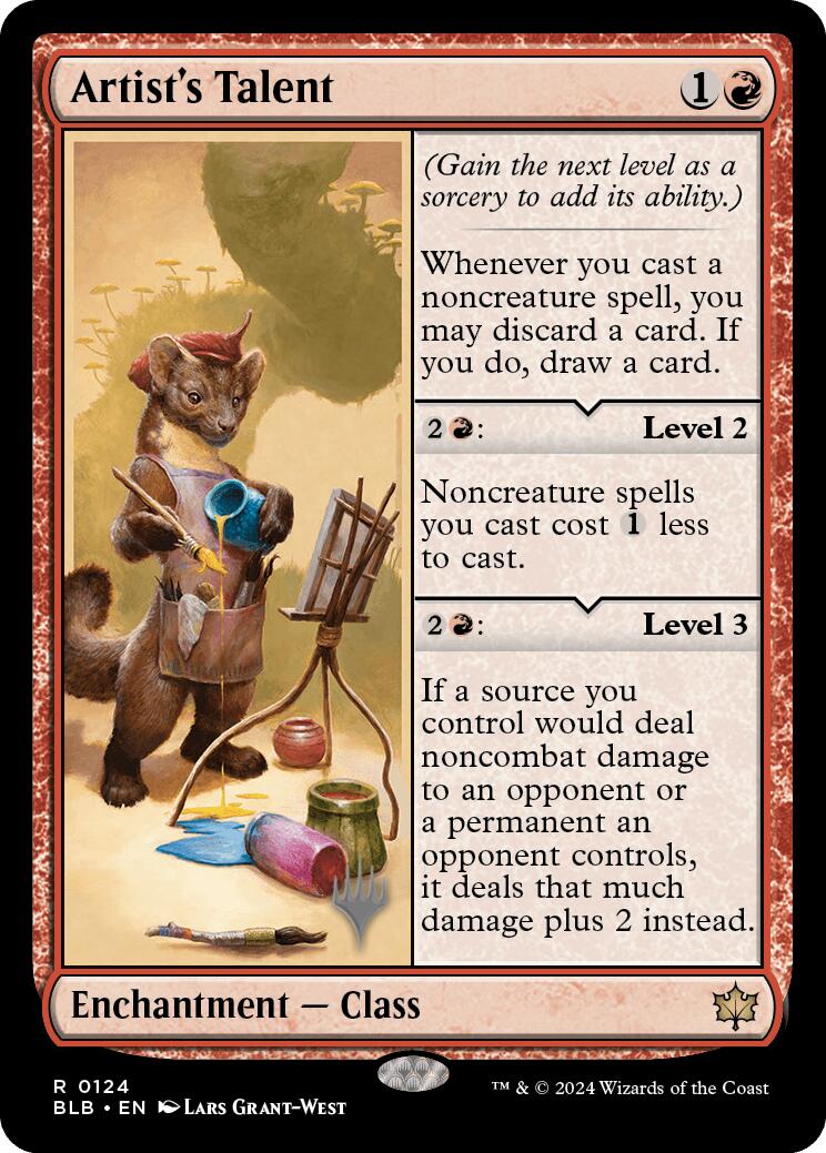 Artist's Talent (Promo Pack) [Bloomburrow Promos] | Jomio and Rueliete's Cards and Comics