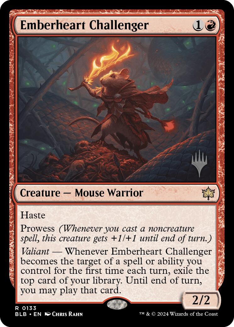 Emberheart Challenger (Promo Pack) [Bloomburrow Promos] | Jomio and Rueliete's Cards and Comics