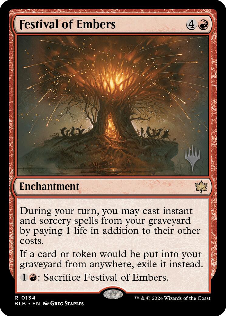 Festival of Embers (Promo Pack) [Bloomburrow Promos] | Jomio and Rueliete's Cards and Comics